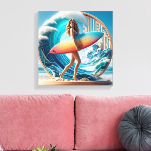 Waves & Wanderlust Collectie Canvas Afdruk (Insitu (Woonkamer))