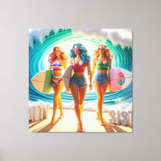 Waves & Wanderlust Collectie Canvas Afdruk (Voorkant)