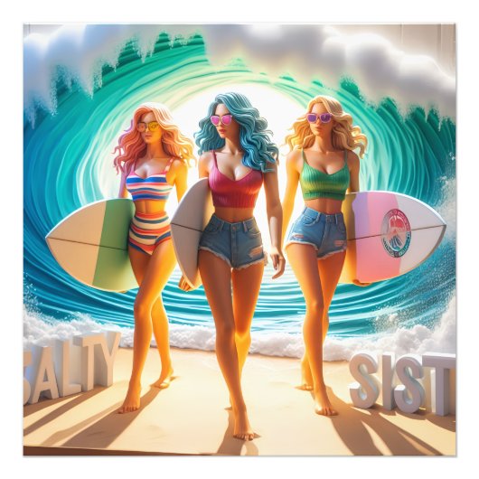 Waves & Wanderlust Collectie Foto Afdruk (Voorkant)
