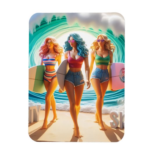 Waves & Wanderlust Collectie Magneet (Verticaal)
