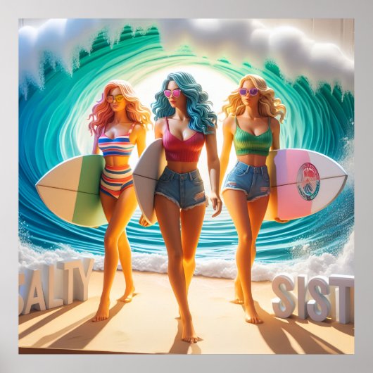 Waves & Wanderlust Collectie Poster (Voorkant)