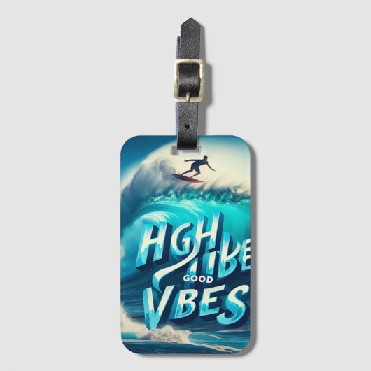 Waves & Wanderlust Collection Bagagelabel (Voorkant (verticaal))