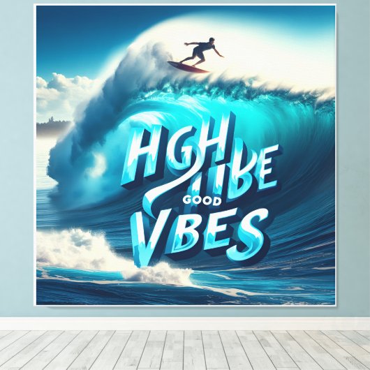 Waves & Wanderlust Collection Canvas Afdruk (Insitu (Houten vloer))