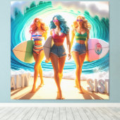 Waves & Wanderlust Collection Canvas Afdruk (Insitu (Houten vloer))