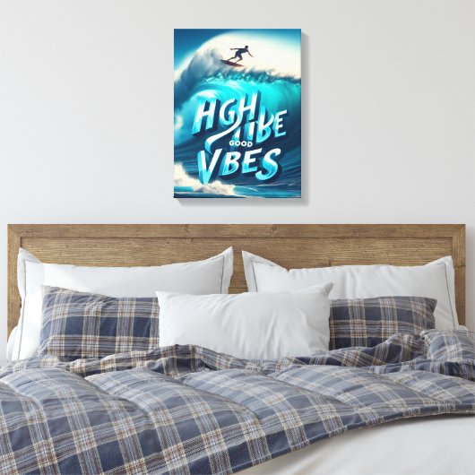 Waves & Wanderlust Collection Canvas Afdruk (Insitu (Slaapkamer))