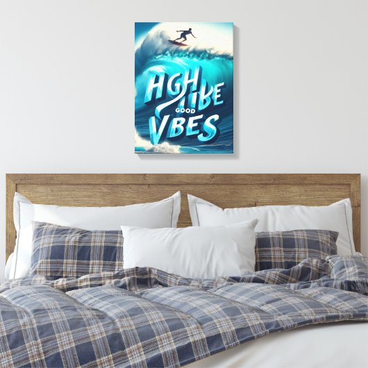 Waves & Wanderlust Collection Canvas Afdruk (Insitu (Slaapkamer))