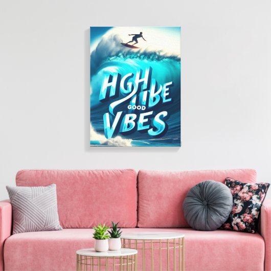 Waves & Wanderlust Collection Canvas Afdruk (Insitu (Woonkamer))