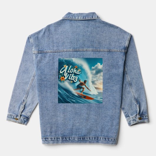 Waves & Wanderlust Collection Denim Jacket (Achterkant)