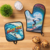 Waves & Wanderlust Collection Ovenwant & Pannenlap Set (Top down)