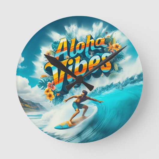 Waves & Wanderlust Collection Ronde Klok (Voorkant)