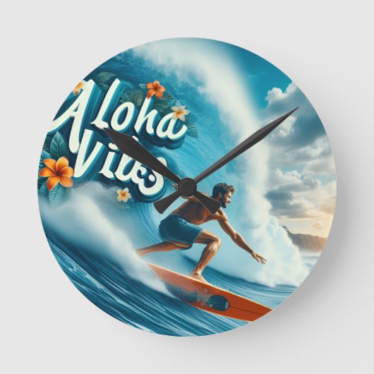 Waves & Wanderlust Collection Ronde Klok (Voorkant)