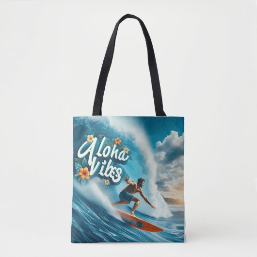 Waves & Wanderlust Collection Tote Bag (Voorkant)