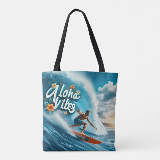 Waves & Wanderlust Collection Tote Bag (Achterkant)