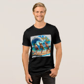 Waves & Wanderlust Collection Tri-Blend Shirt (Voorkant volledig)
