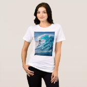Waves & Wanderlust Collection Tri-Blend Shirt (Voorkant volledig)