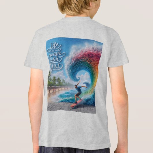 Waves & Wanderlust Collection Tri-Blend Shirt (Achterkant)