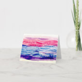 Waves Watercolor Kaart (Voorkant)