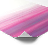 Waves Waterverf Roze Paars Poster (Hoek)