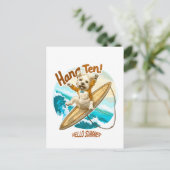 Waves & Woofs Wishes Briefkaart (Staand voorkant)