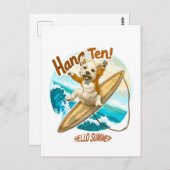 Waves & Woofs Wishes Briefkaart (Voorkant / Achterkant)