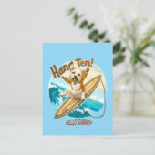 Waves & Woofs Wishes Briefkaart (Staand voorkant)