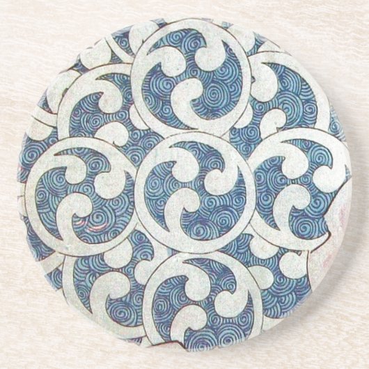 WAVES ZANDSTEEN ONDERZETTER (Voorkant)