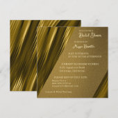 Wavey Gold Bridal Shower Kaart (Voorkant / Achterkant)