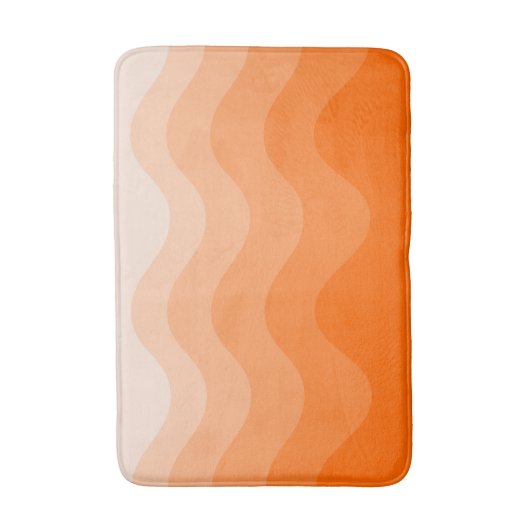 Wavey Stripe Modern Bath Mat (Voorkant Verticaal)