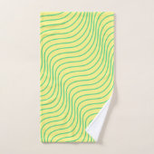 Wavey Stripe Modern Bathroom Towel Set Bad Handdoek (Handdoek)