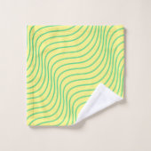 Wavey Stripe Modern Bathroom Towel Set Bad Handdoek (Wasdoekje)