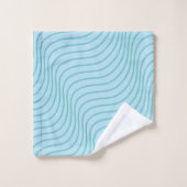 Wavey Stripe Modern Bathroom Towel Set Bad Handdoek (Wasdoekje)