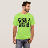 Wavey Stripey - Aangepast T-shirt (Voorkant volledig)