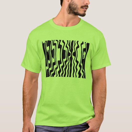 Wavey Stripey - Aangepast T-shirt (Voorkant)