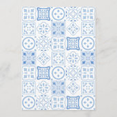 Wavige rand Limoen Trouw Bruiloft Place Card Menu (Achterkant)