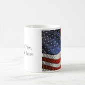  Waving American Flag Personalized Coffee Koffiemok (Center)
