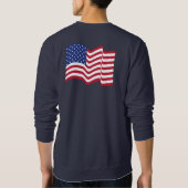 Waving American Flag Sweatshirt  (Achterkant)