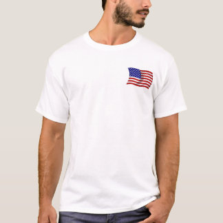 Waving American USA FLAG T-shirt