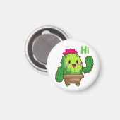 Waving Cactus Magnet – Friendly Plant Face