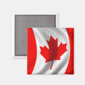 Waving Canadian Flag Magneet (Voorkant / Achterkant)