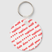 Waving Canadian Flag Sleutelhanger (Achterkant)