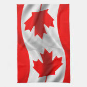 Waving Canadian Flag Theedoek (Verticaal)