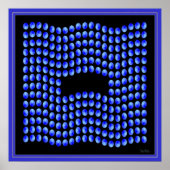 Waving Droplets Vlag Poster (Voorkant)