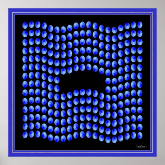 Waving Droplets Vlag Poster (Voorkant)