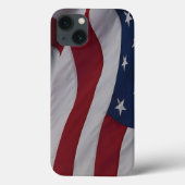 Waving Fabric USA Vlag Case-Mate iPhone Case (Achterkant)