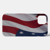 Waving Fabric USA Vlag Case-Mate iPhone Case (Achterkant (horizontaal))
