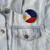 Waving Filipino Flag Button (In situ)