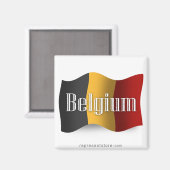 Waving Flag België Magneet (Voorkant / Achterkant)