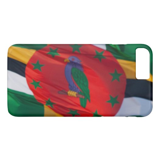 Waving Flag Dominica Case-Mate iPhone Case (Achterkant (Horizontaal))