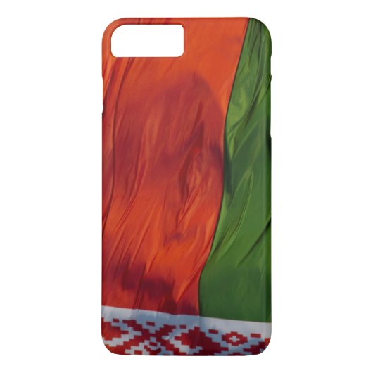 Waving Flag van Belarus Case-Mate iPhone Case (Achterkant)