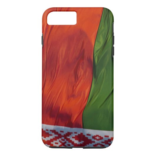 Waving Flag van Belarus Case-Mate iPhone Case (Achterkant)